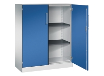 C+P Flügeltürenschrank 141031-000 C3000 Asisto 3OH (HxBxT) 1310x1200x435mm 7016/7016