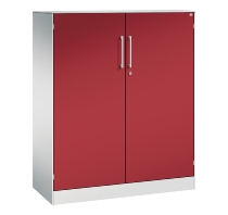 C+P Flügeltürenschrank 141031-000 C3000 Asisto 3OH (HxBxT) 1310x1200x435mm 7016/7016