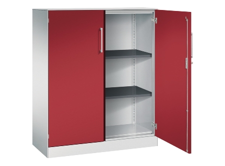 C+P Flügeltürenschrank 141031-000 C3000 Asisto 3OH (HxBxT) 1310x1200x435mm 7016/7016