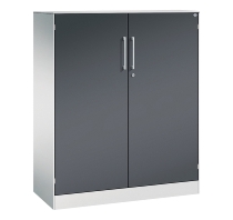 C+P Flügeltürenschrank 141031-000 C3000 Asisto 3OH (HxBxT) 1310x1200x435mm 7016/7016