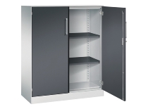 C+P Flügeltürenschrank 141031-000 C3000 Asisto 3OH (HxBxT) 1310x1200x435mm 7016/7016
