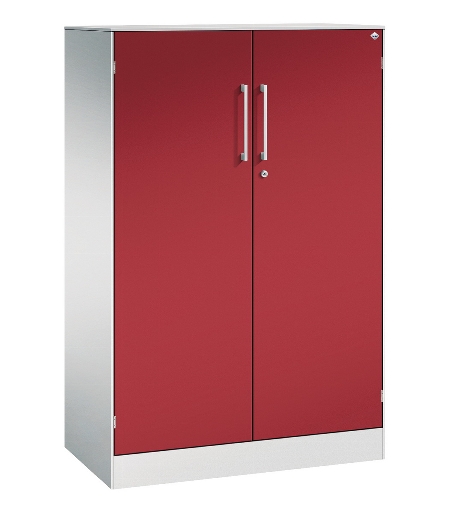 C+P Flügeltürenschrank 141031-000 C3000 Asisto 3OH (HxBxT) 1310x1200x435mm 7016/7016