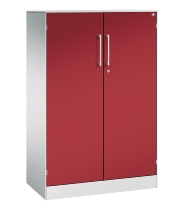 C+P Flügeltürenschrank 141031-000 C3000 Asisto 3OH (HxBxT) 1310x1200x435mm 7016/7016