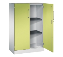 C+P Flügeltürenschrank 141031-000 C3000 Asisto 3OH (HxBxT) 1310x1200x435mm 7016/7016