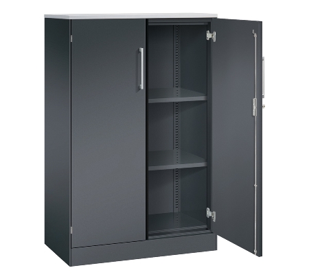 C+P Flügeltürenschrank 141031-000 C3000 Asisto 3OH (HxBxT) 1310x1200x435mm 7016/7016