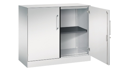 C+P Flügeltürenschrank 141031-000 C3000 Asisto 3OH (HxBxT) 1310x1200x435mm 7016/7016