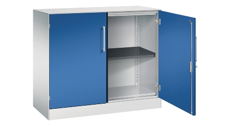 C+P Flügeltürenschrank 141031-000 C3000 Asisto 3OH (HxBxT) 1310x1200x435mm 7016/7016