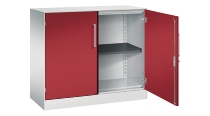 C+P Flügeltürenschrank 141031-000 C3000 Asisto 3OH (HxBxT) 1310x1200x435mm 7016/7016