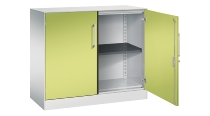 C+P Flügeltürenschrank 141031-000 C3000 Asisto 3OH (HxBxT) 1310x1200x435mm 7016/7016