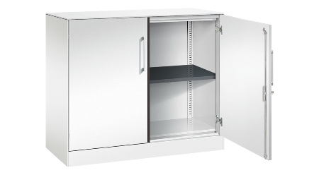 C+P Flügeltürenschrank 141031-000 C3000 Asisto 3OH (HxBxT) 1310x1200x435mm 7016/7016
