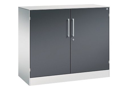 C+P Flügeltürenschrank 141031-000 C3000 Asisto 3OH (HxBxT) 1310x1200x435mm 7016/7016