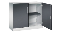 C+P Flügeltürenschrank 141031-000 C3000 Asisto 3OH (HxBxT) 1310x1200x435mm 7016/7016