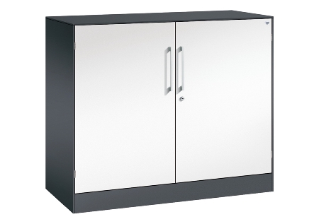 C+P Flügeltürenschrank 141031-000 C3000 Asisto 3OH (HxBxT) 1310x1200x435mm 7016/7016