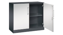C+P Flügeltürenschrank 141031-000 C3000 Asisto 3OH (HxBxT) 1310x1200x435mm 7016/7016