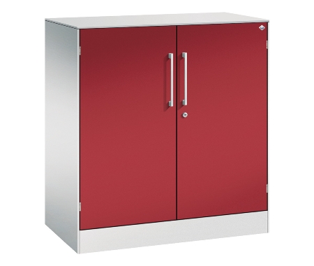 C+P Flügeltürenschrank 141031-000 C3000 Asisto 3OH (HxBxT) 1310x1200x435mm 7016/7016