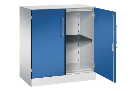 C+P Flügeltürenschrank 141031-000 C3000 Asisto 3OH (HxBxT) 1310x1200x435mm 7016/7016