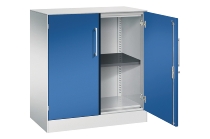 C+P Flügeltürenschrank 141031-000 C3000 Asisto 3OH (HxBxT) 1310x1200x435mm 7016/7016