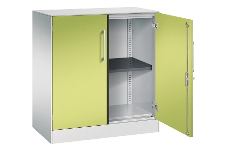 C+P Flügeltürenschrank 141031-000 C3000 Asisto 3OH (HxBxT) 1310x1200x435mm 7016/7016