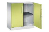 C+P Flügeltürenschrank 141031-000 C3000 Asisto 3OH (HxBxT) 1310x1200x435mm 7016/7016