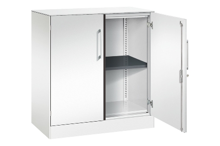 C+P Flügeltürenschrank 141031-000 C3000 Asisto 3OH (HxBxT) 1310x1200x435mm 7016/7016