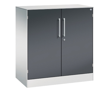 C+P Flügeltürenschrank 141031-000 C3000 Asisto 3OH (HxBxT) 1310x1200x435mm 7016/7016