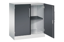 C+P Flügeltürenschrank 141031-000 C3000 Asisto 3OH (HxBxT) 1310x1200x435mm 7016/7016