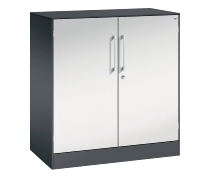 C+P Flügeltürenschrank 141031-000 C3000 Asisto 3OH (HxBxT) 1310x1200x435mm 7016/7016