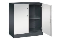 C+P Flügeltürenschrank 141031-000 C3000 Asisto 3OH (HxBxT) 1310x1200x435mm 7016/7016