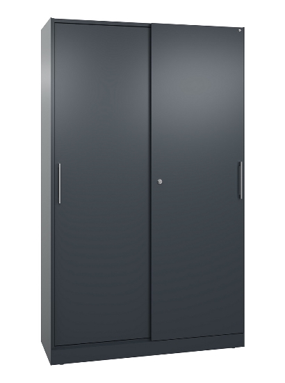 C+P Schiebetürenschrank 142001-000 C3000 Asisto 5OH (HxBxT) 1980x1200x435mm 9016/0010