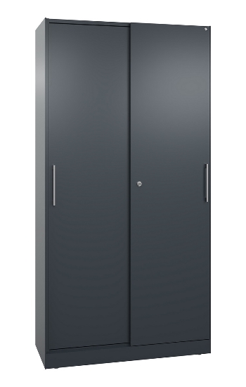 C+P Schiebetürenschrank 142001-000 C3000 Asisto 5OH (HxBxT) 1980x1200x435mm 9016/0010