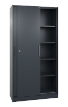 C+P Schiebetürenschrank 142001-000 C3000 Asisto 5OH (HxBxT) 1980x1200x435mm 9016/0010