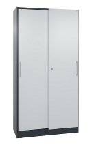 C+P Schiebetürenschrank 142001-000 C3000 Asisto 5OH (HxBxT) 1980x1200x435mm 9016/0010