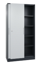 C+P Schiebetürenschrank 142001-000 C3000 Asisto 5OH (HxBxT) 1980x1200x435mm 9016/0010