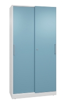C+P Schiebetürenschrank 142001-000 C3000 Asisto 5OH (HxBxT) 1980x1200x435mm 9016/0010