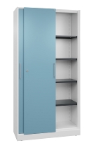 C+P Schiebetürenschrank 142001-000 C3000 Asisto 5OH (HxBxT) 1980x1200x435mm 9016/0010