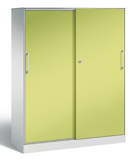 C+P Schiebetürenschrank 142001-000 C3000 Asisto 5OH (HxBxT) 1980x1200x435mm 9016/0010