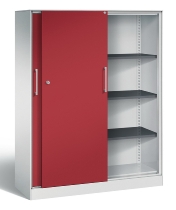 C+P Schiebetürenschrank 142001-000 C3000 Asisto 5OH (HxBxT) 1980x1200x435mm 9016/0010