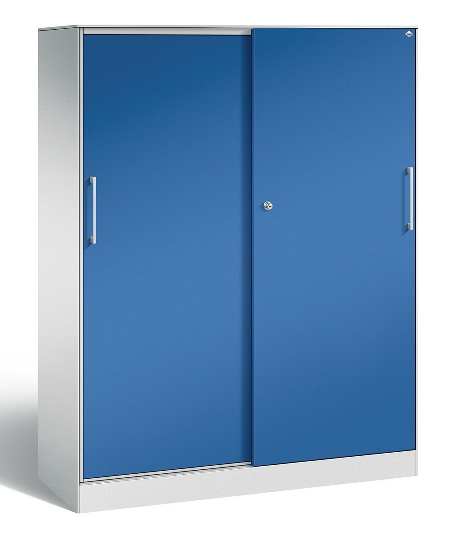 C+P Schiebetürenschrank 142001-000 C3000 Asisto 5OH (HxBxT) 1980x1200x435mm 9016/0010