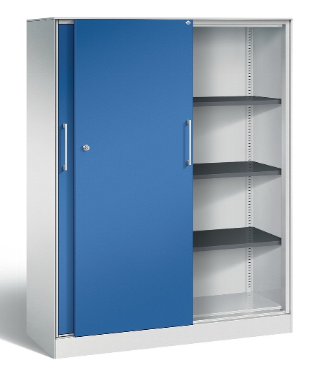 C+P Schiebetürenschrank 142001-000 C3000 Asisto 5OH (HxBxT) 1980x1200x435mm 9016/0010