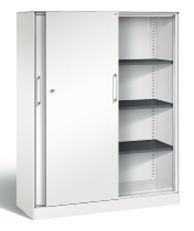 C+P Schiebetürenschrank 142001-000 C3000 Asisto 5OH (HxBxT) 1980x1200x435mm 9016/0010