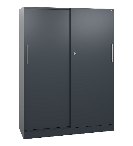 C+P Schiebetürenschrank 142001-000 C3000 Asisto 5OH (HxBxT) 1980x1200x435mm 9016/0010