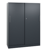 C+P Schiebetürenschrank 142001-000 C3000 Asisto 5OH (HxBxT) 1980x1200x435mm 9016/0010