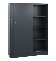C+P Schiebetürenschrank 142001-000 C3000 Asisto 5OH (HxBxT) 1980x1200x435mm 9016/0010
