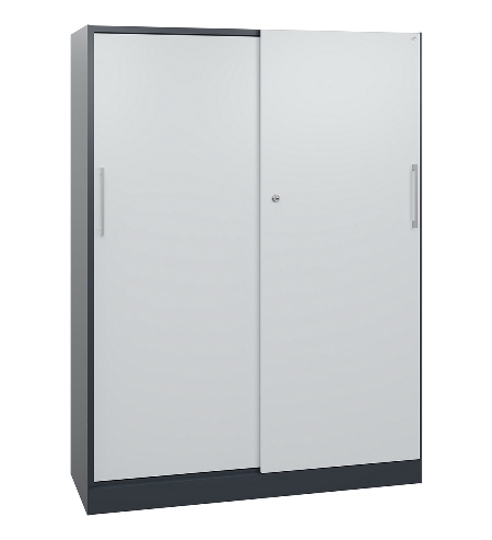 C+P Schiebetürenschrank 142001-000 C3000 Asisto 5OH (HxBxT) 1980x1200x435mm 9016/0010