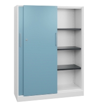 C+P Schiebetürenschrank 142001-000 C3000 Asisto 5OH (HxBxT) 1980x1200x435mm 9016/0010