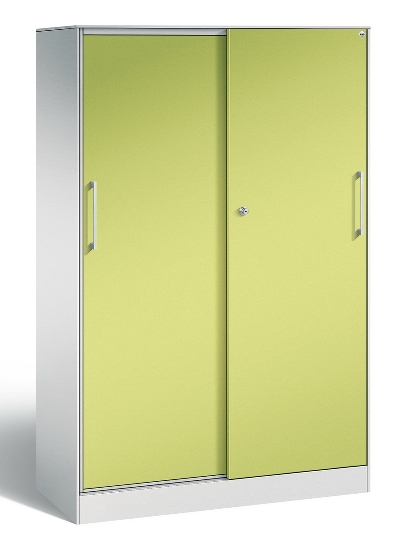 C+P Schiebetürenschrank 142001-000 C3000 Asisto 5OH (HxBxT) 1980x1200x435mm 9016/0010