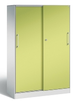 C+P Schiebetürenschrank 142001-000 C3000 Asisto 5OH (HxBxT) 1980x1200x435mm 9016/0010