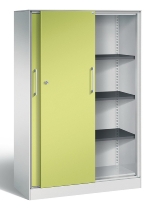 C+P Schiebetürenschrank 142001-000 C3000 Asisto 5OH (HxBxT) 1980x1200x435mm 9016/0010