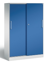 C+P Schiebetürenschrank 142001-000 C3000 Asisto 5OH (HxBxT) 1980x1200x435mm 9016/0010