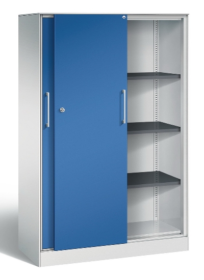 C+P Schiebetürenschrank 142001-000 C3000 Asisto 5OH (HxBxT) 1980x1200x435mm 9016/0010